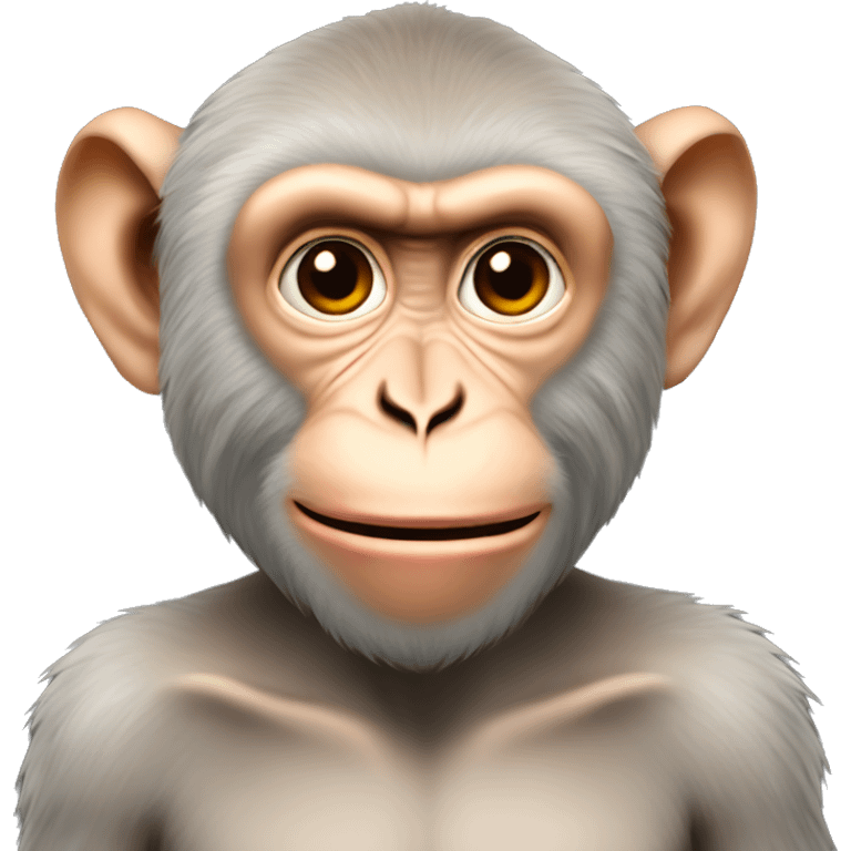 Macaque with dlid emoji