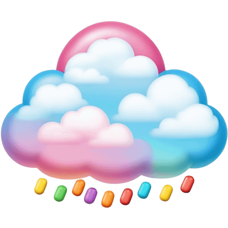  candy cloud sky background  emoji