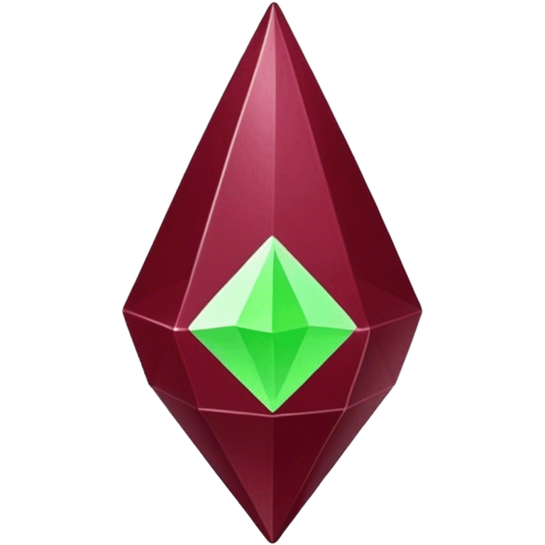 Sims plumbob burgundy  emoji