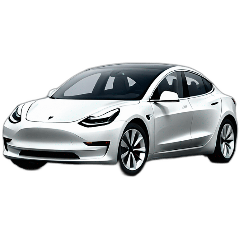 Tesla model 3 emoji