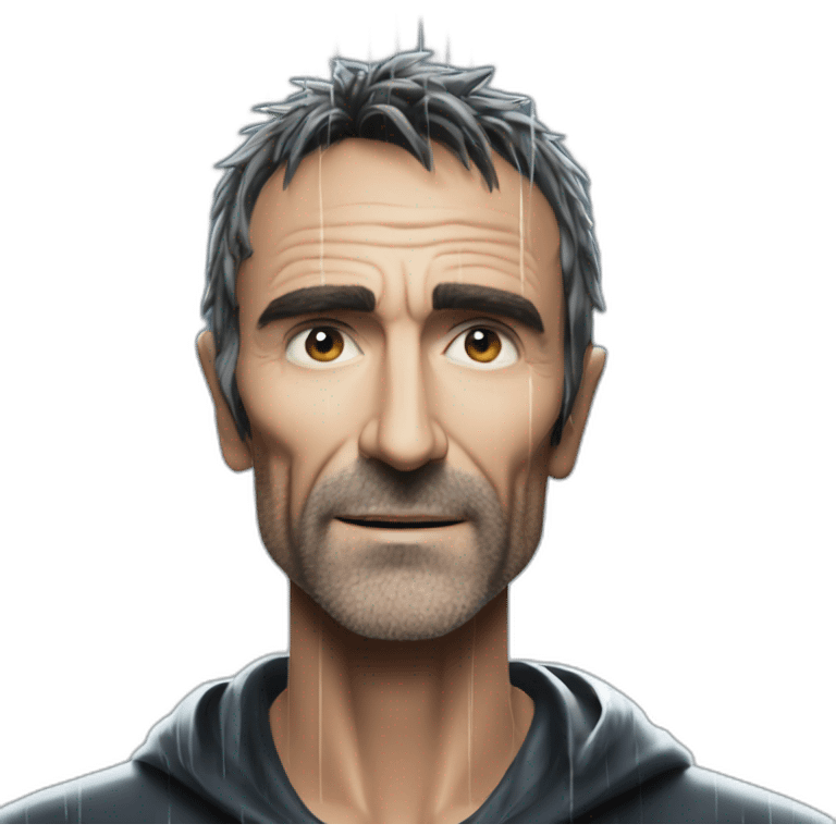 Marti pellow in the rain emoji