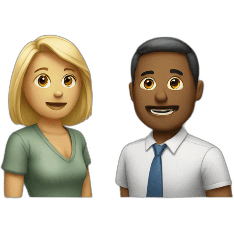 two people discussion emoji