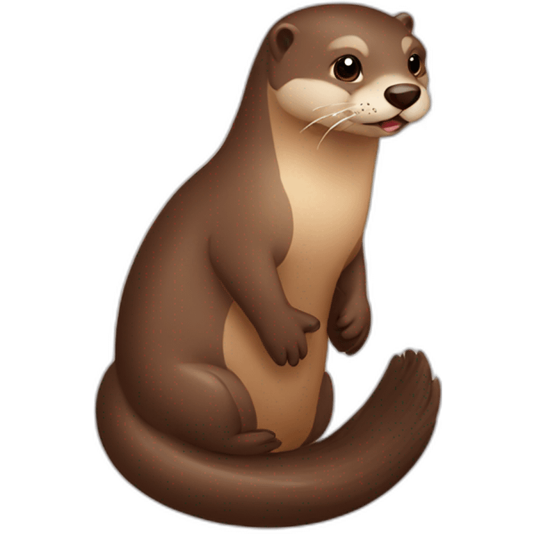 Loutre en train de bronzer emoji