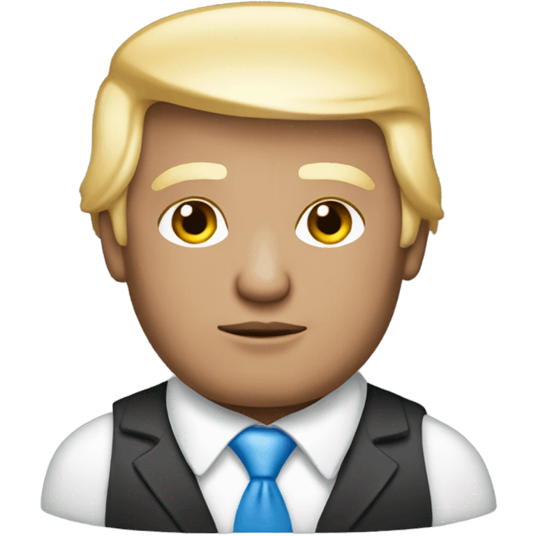 Donald Trump wearing trans colors  emoji