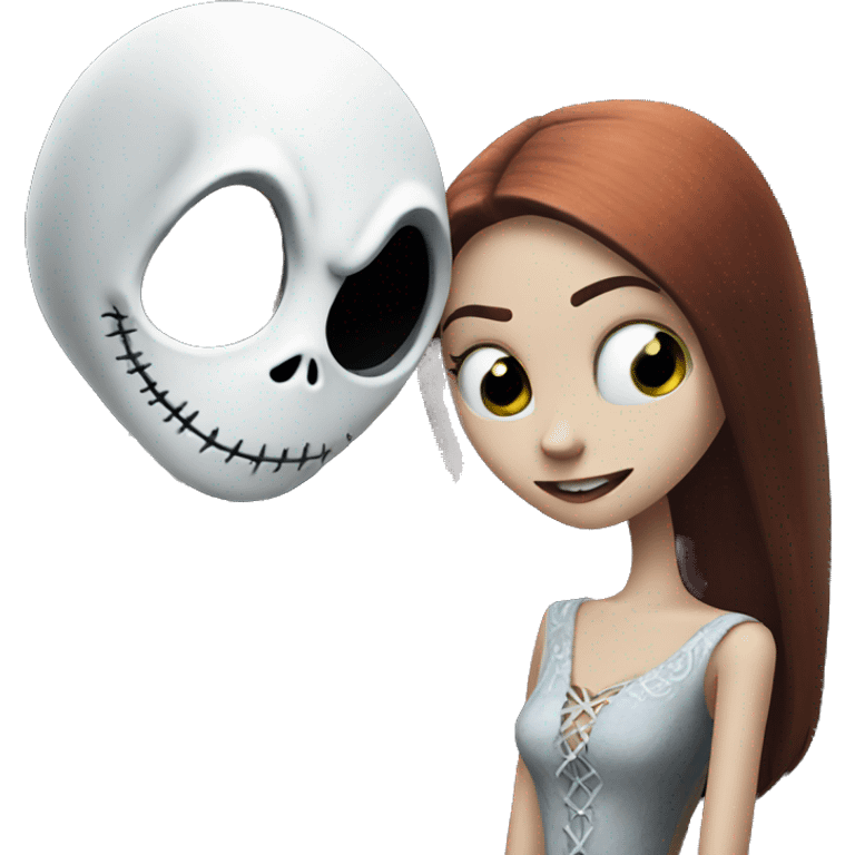 Jack Skellington with Sally emoji