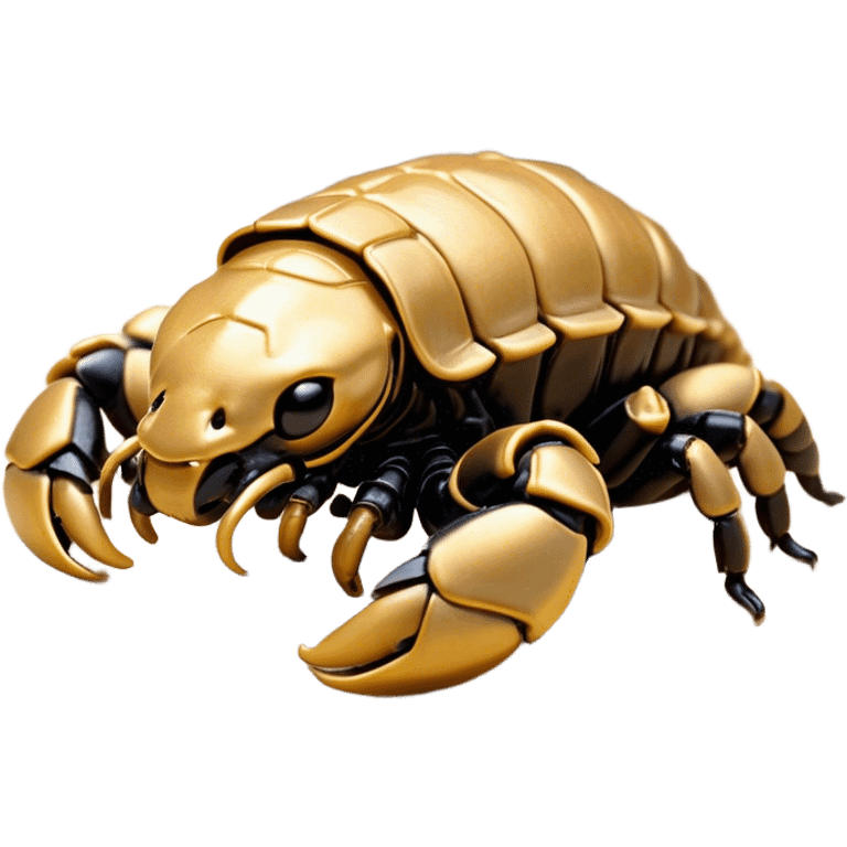 Meme-Worthy Cute Sleeping Emperor Scorpion Portrait Emoji, Head resting peacefully with a contented smile, showcasing a robust build and a luxuriously soft, textured exoskeleton, eyes gently closed in a serene, restful repose, Simplified yet hilariously adorable features, highly detailed, glowing with a soft, drowsy light, high shine, relaxed and utterly lovable, stylized with an air of playful laziness, soft glowing outline, capturing the essence of a sleeping scorpion that feels destined to become the next viral sensation of adorable rest! emoji