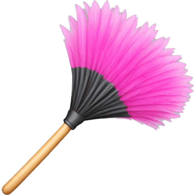 Pink feather duster emoji