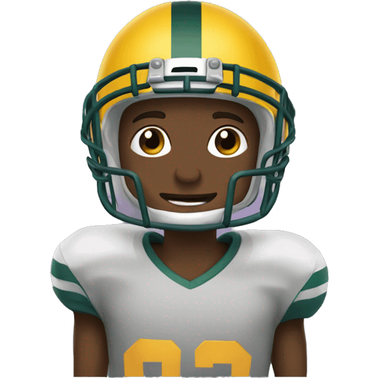 Boy with football helmet on emoji