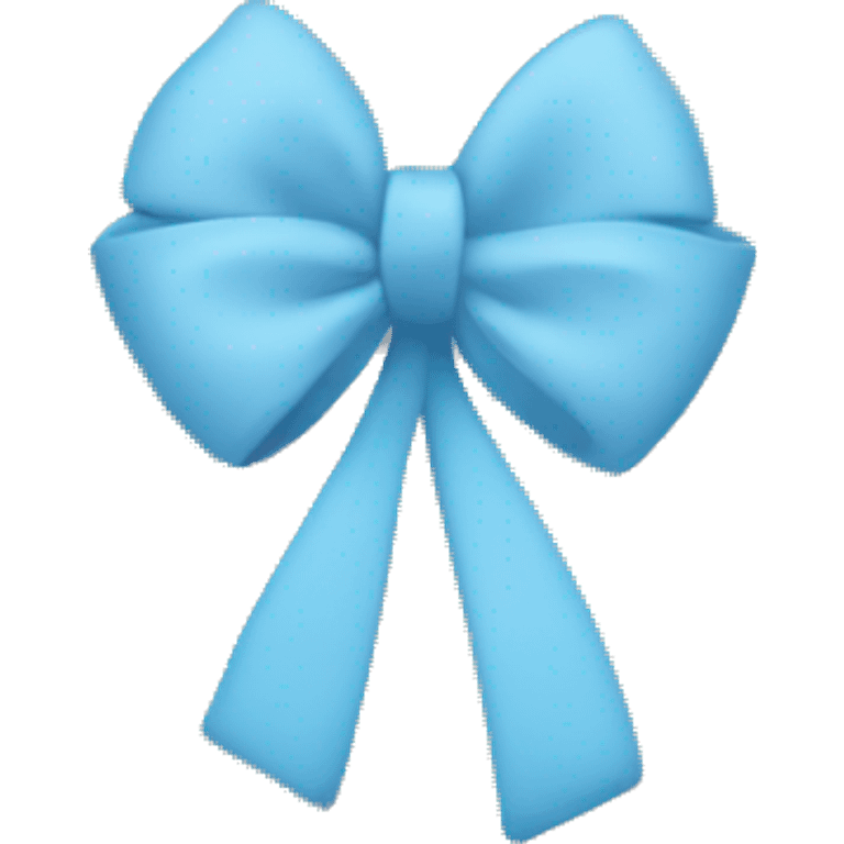 Pastel blue flowers tied together with a pastel blue bow emoji