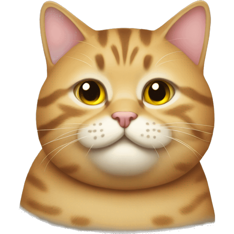 a fat tabby cat  emoji