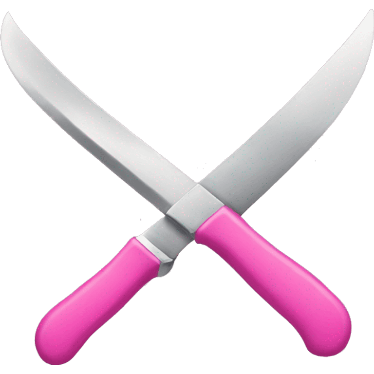 pink knife emoji