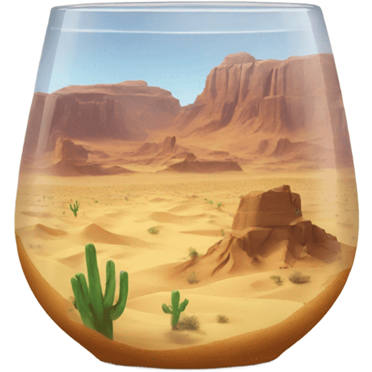 Desert in glas emoji