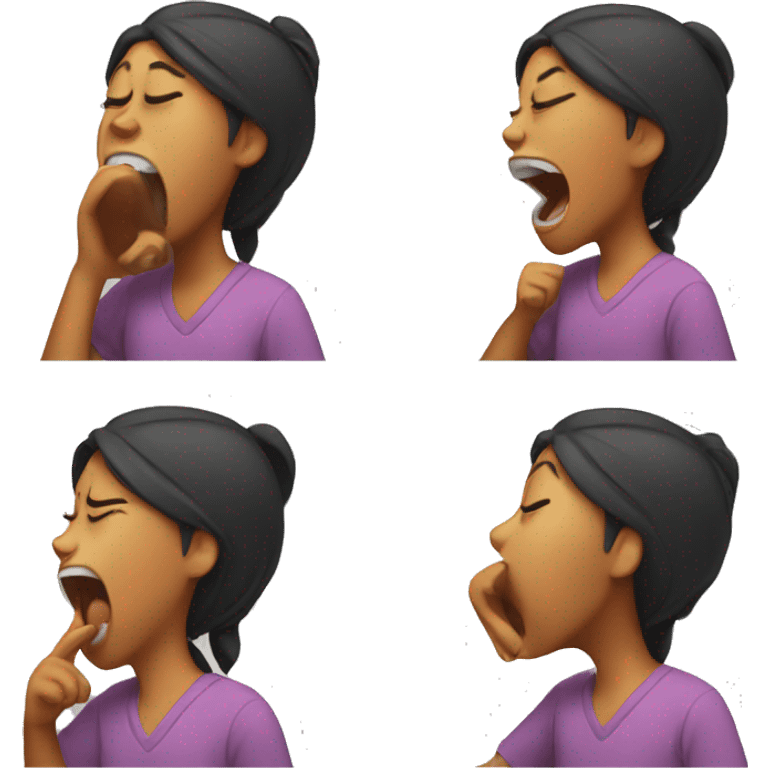 girl yawning  emoji