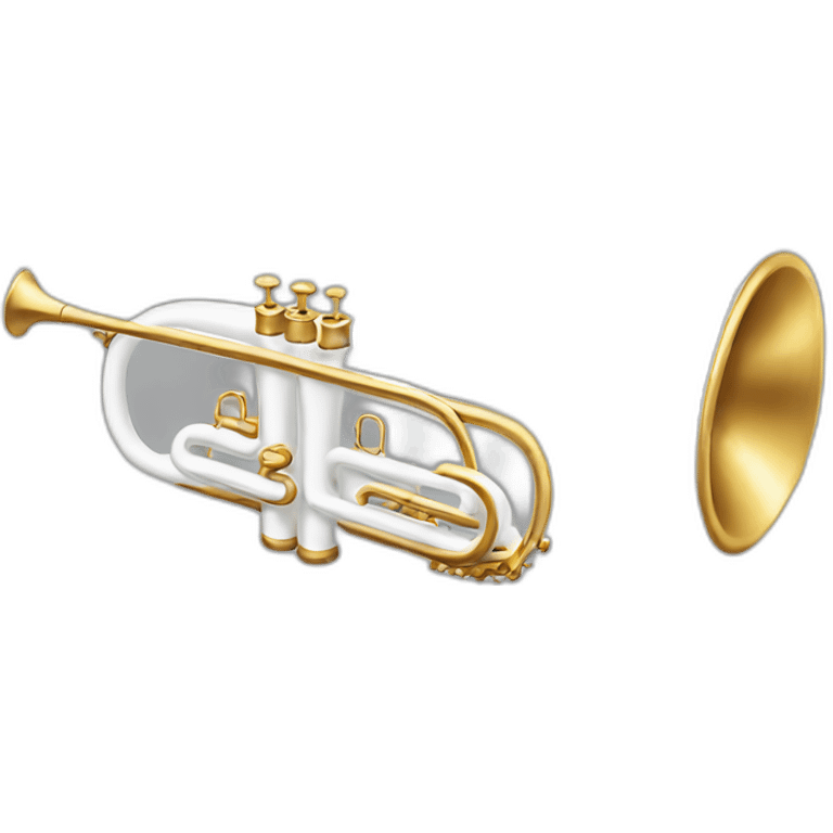 The real white trumpet emoji