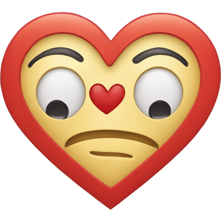 Corazón y un solo ojo dentro emoji