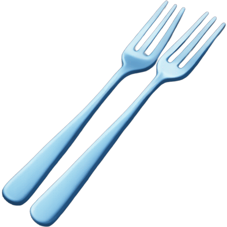 fork on ground (blue carpet) emoji