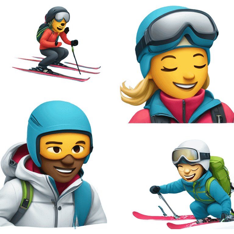 skiing  emoji