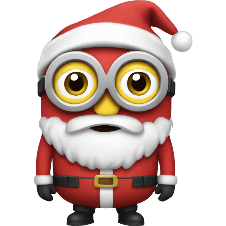 minion dressed as santa  emoji