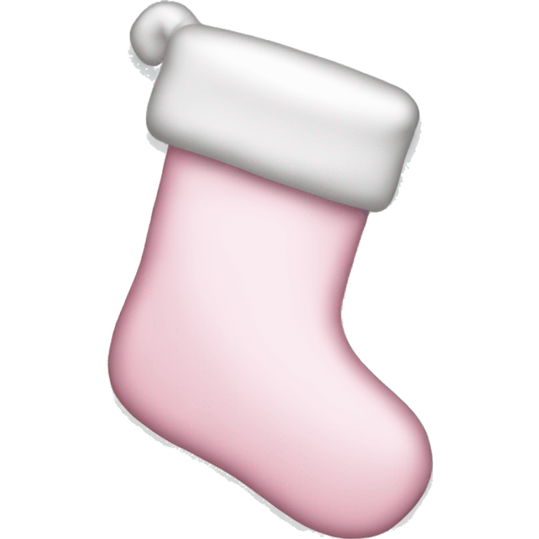  light pink Christmas stocking emoji