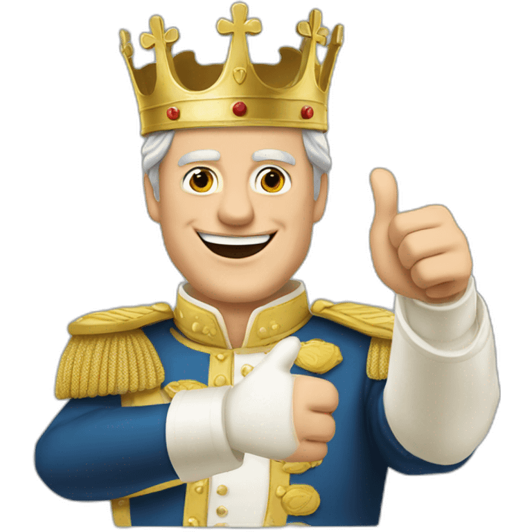 belgian King Philippe thumbs up emoji