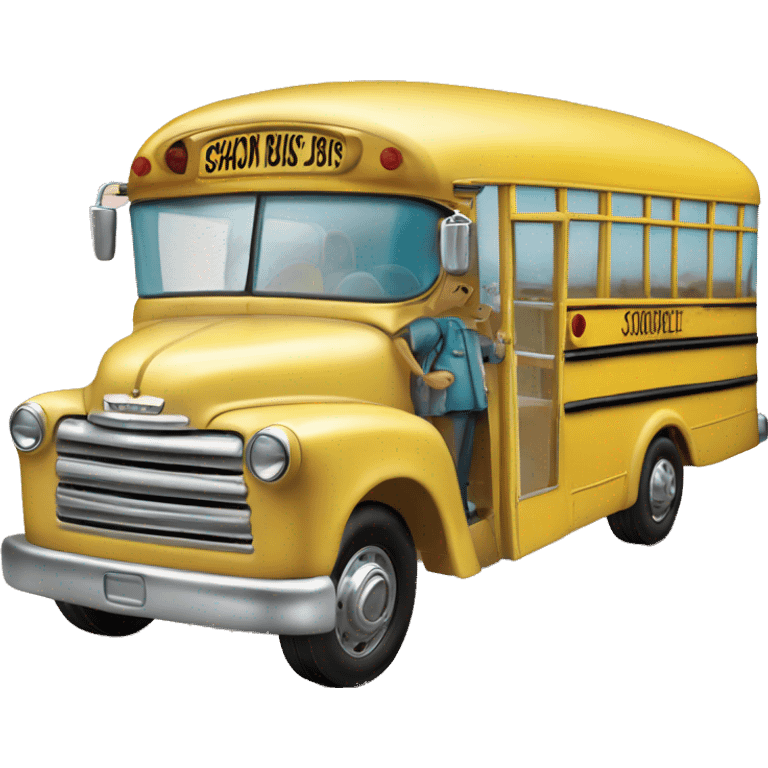 Matchbox school bus ice cream 1954 Chevrolet  emoji