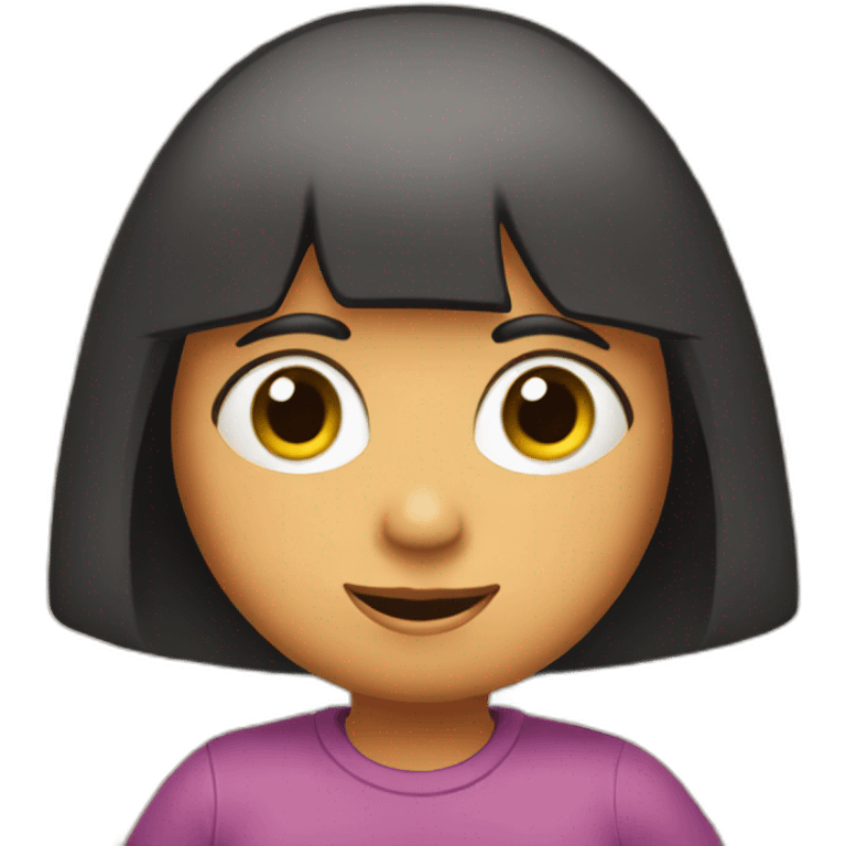 Dora backpage with eyes and the map emoji