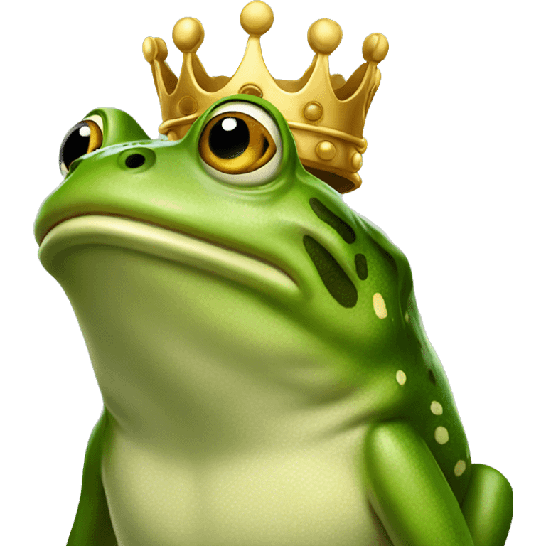 King frog emoji