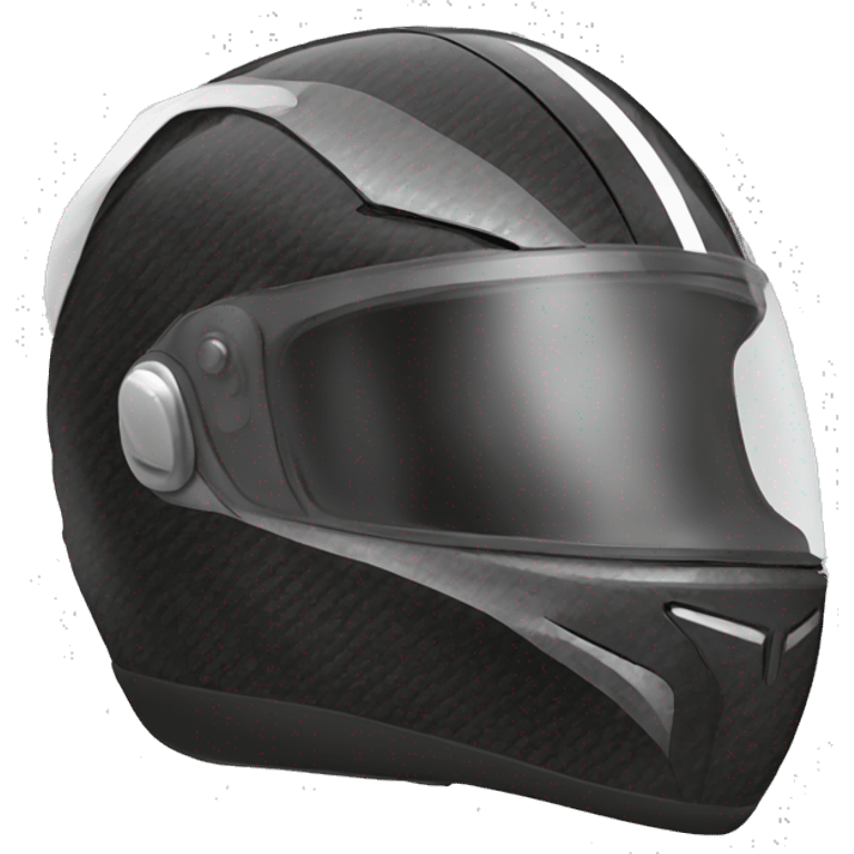 Motorcycle carbon fiber helmet  emoji