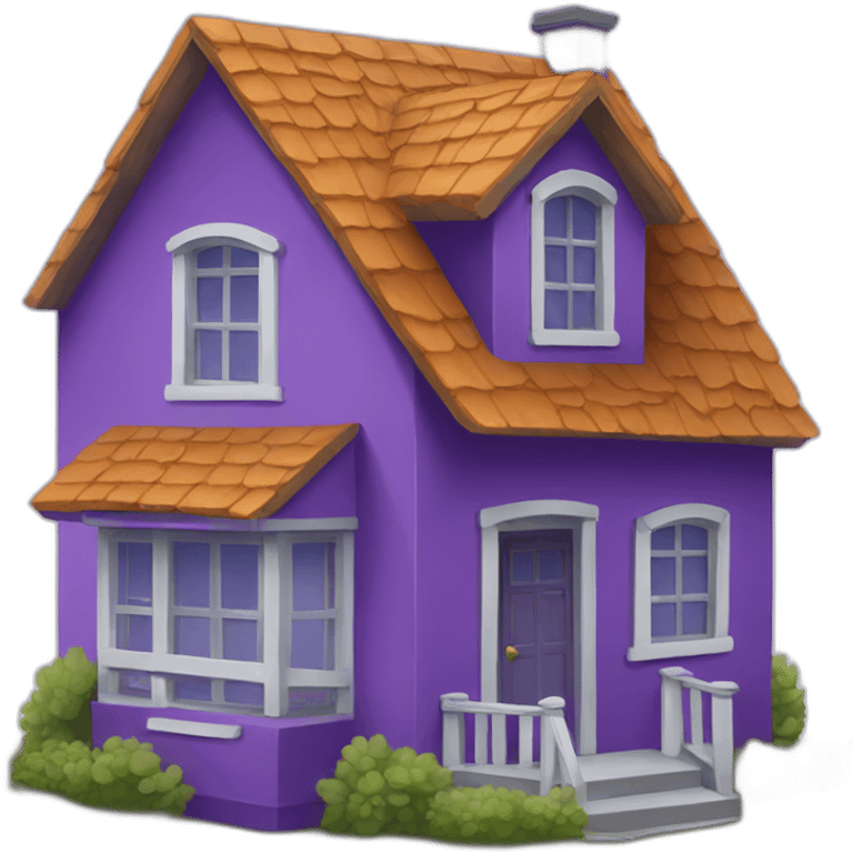 purple house emoji