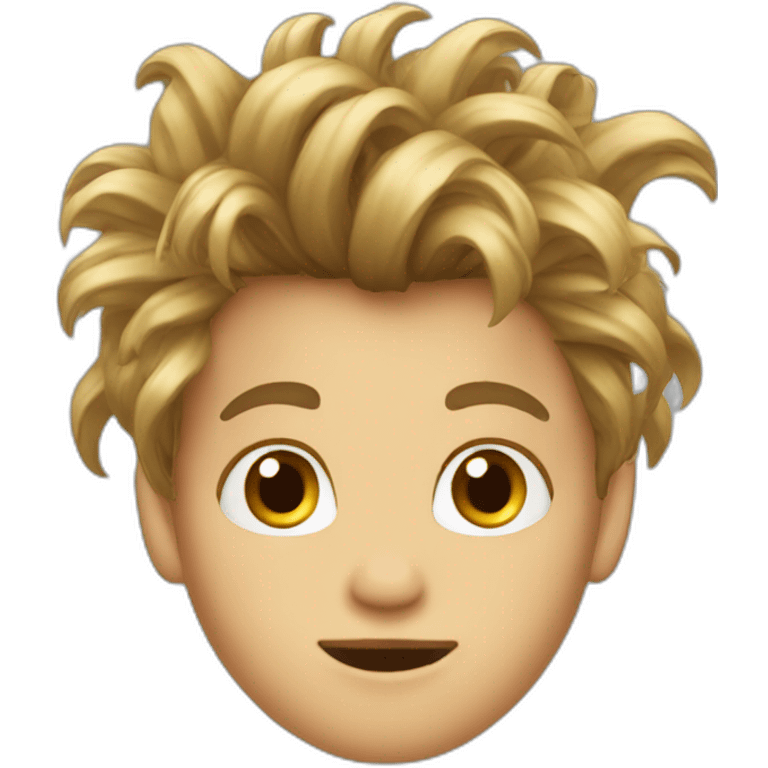 Kid crazy hair emoji