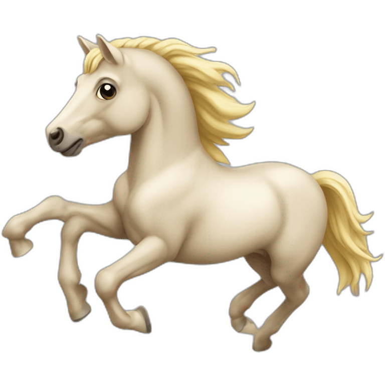 Cheval qui galope emoji