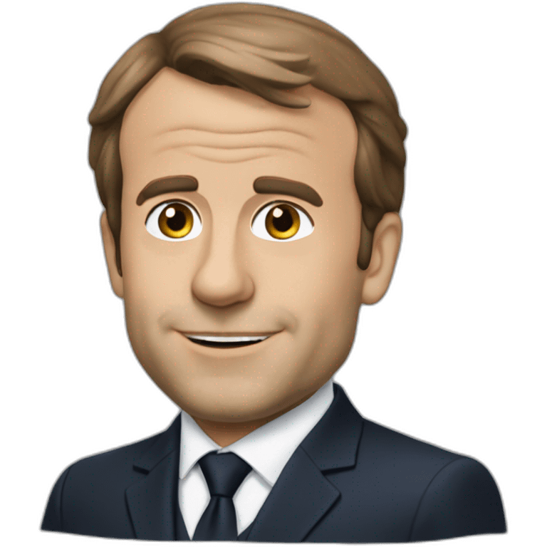 Macron qui fait un doit donneur emoji