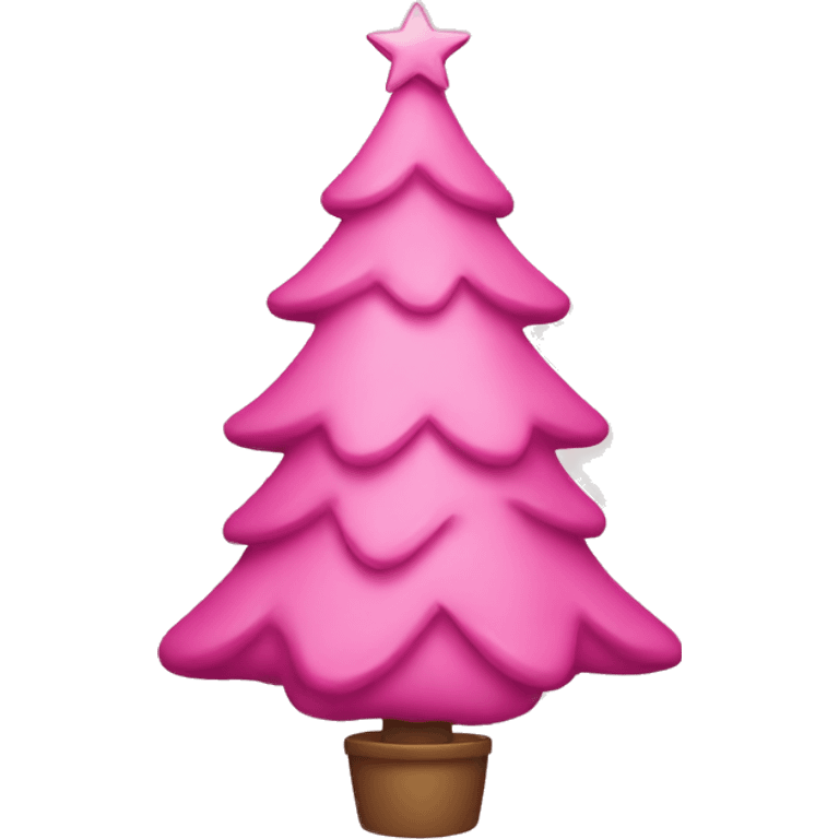 Pink Christmastree emoji