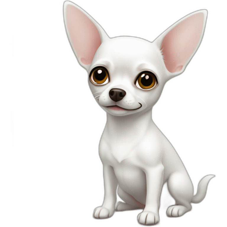 White Chihuahua emoji