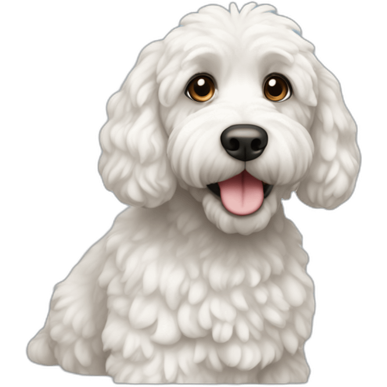 white cockapoo emoji