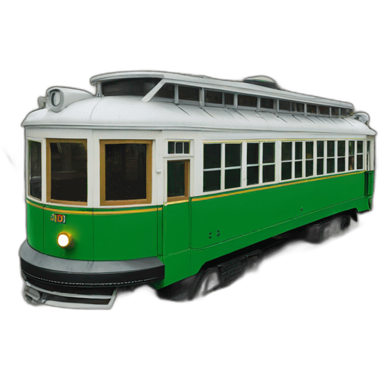 Old New Orleans Green street car emoji