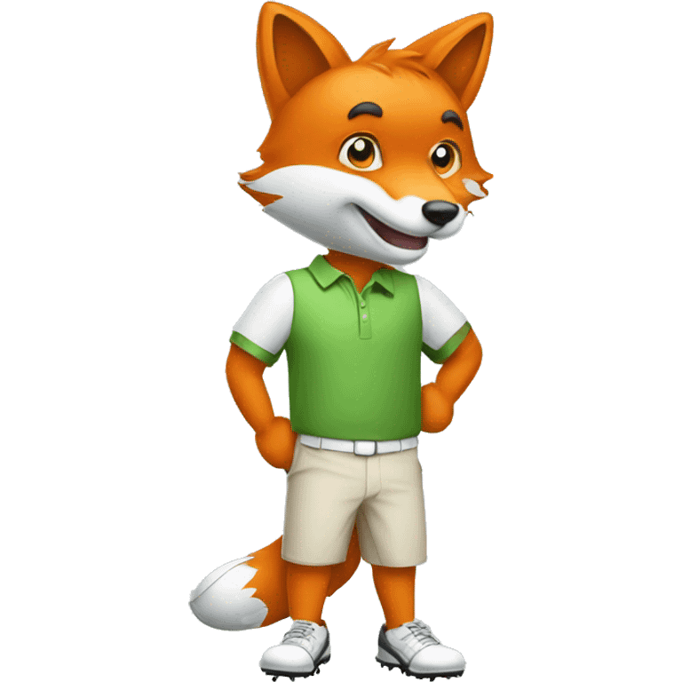 fox - golf player emoji