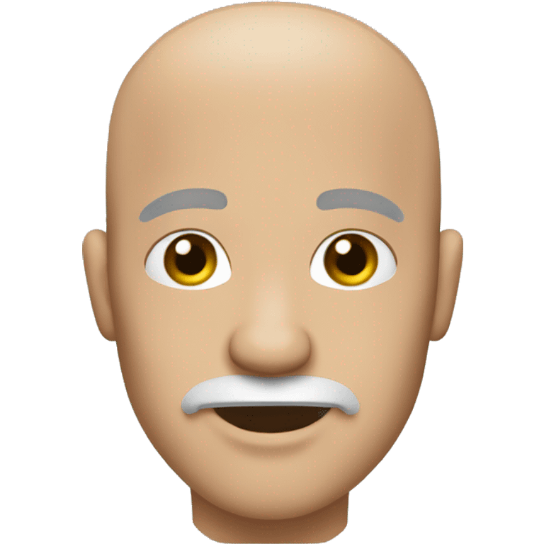 bald guy,-white-goatee emoji