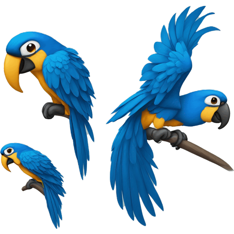 blue macaw emoji