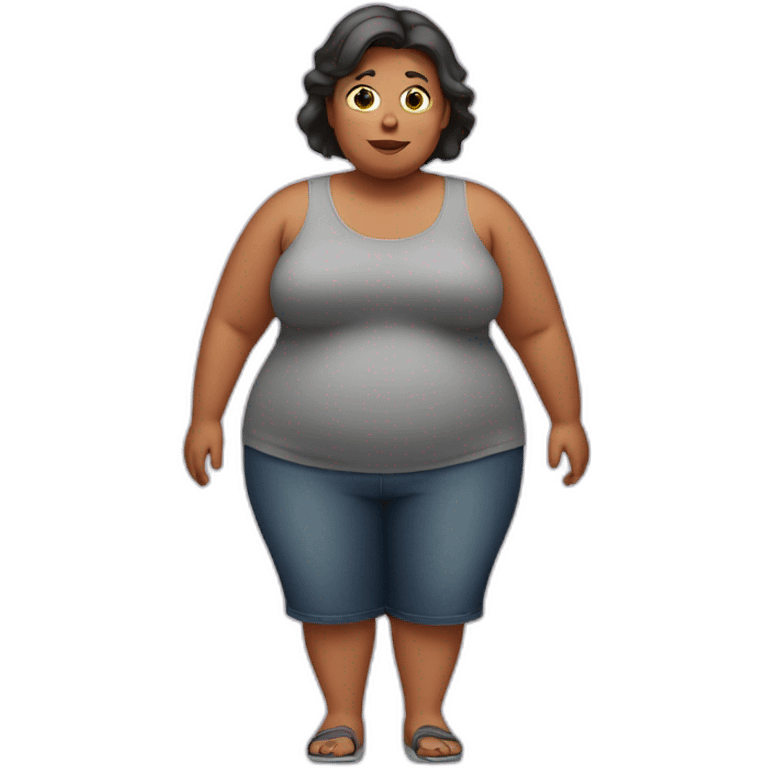 Obese woman emoji