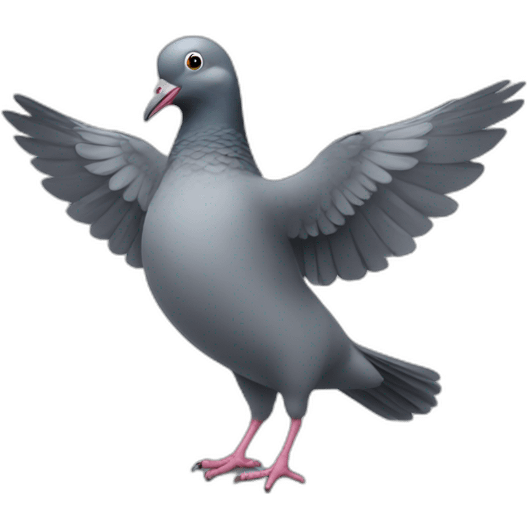 Pigeon dancing emoji