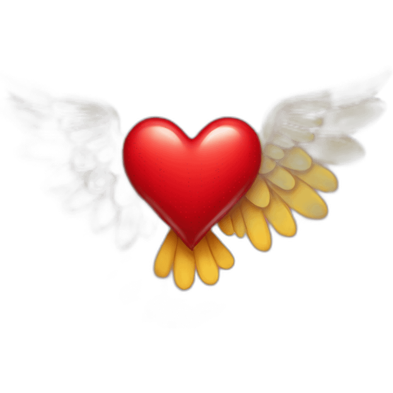 winged red heart emoji