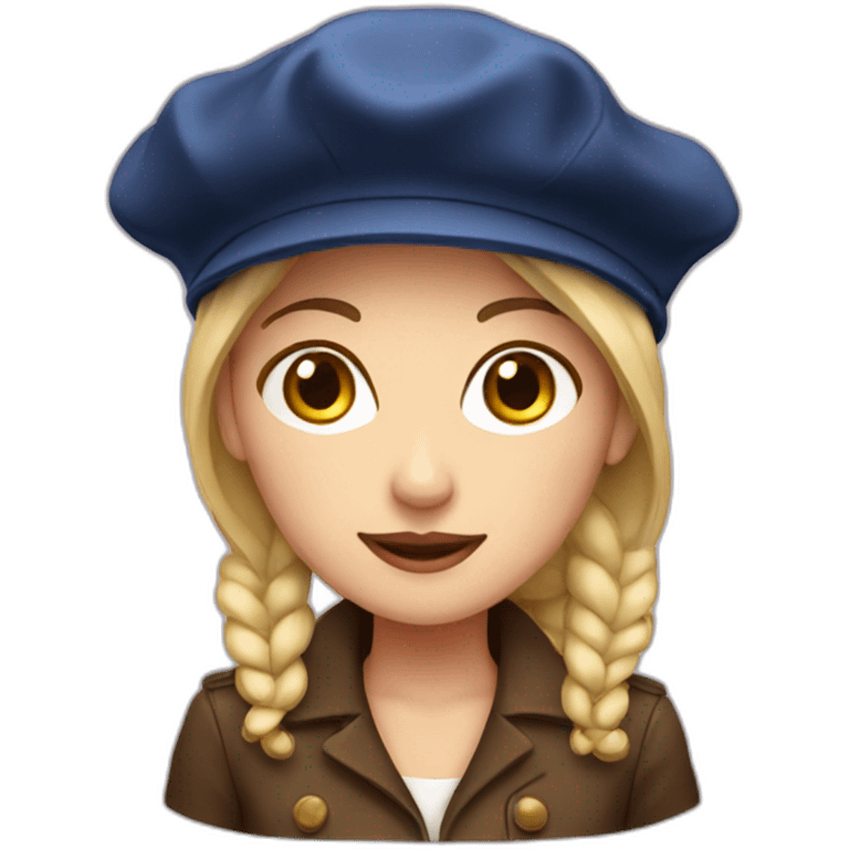 french lady wearing a beret emoji