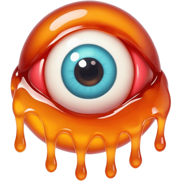 gummy nein melting eyeball emoji