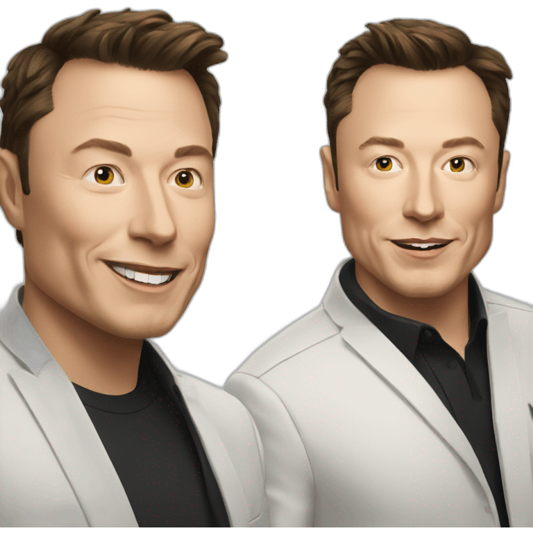 Lambo avec elon musk emoji