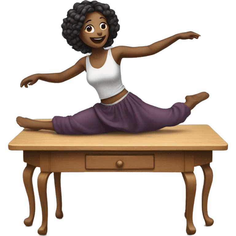 woman dancing on a table emoji