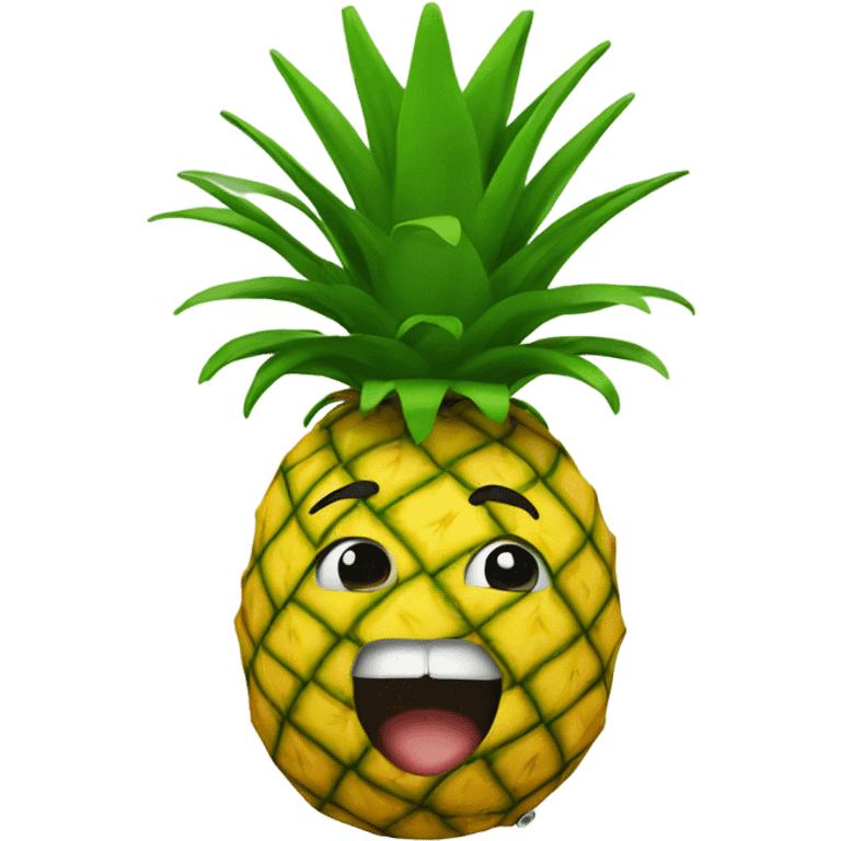 upside down pineapple emoji