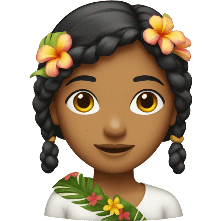 Hawaiian woman emoji