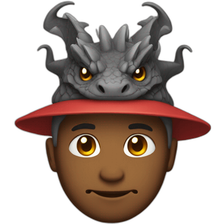 man with dragon hat emoji