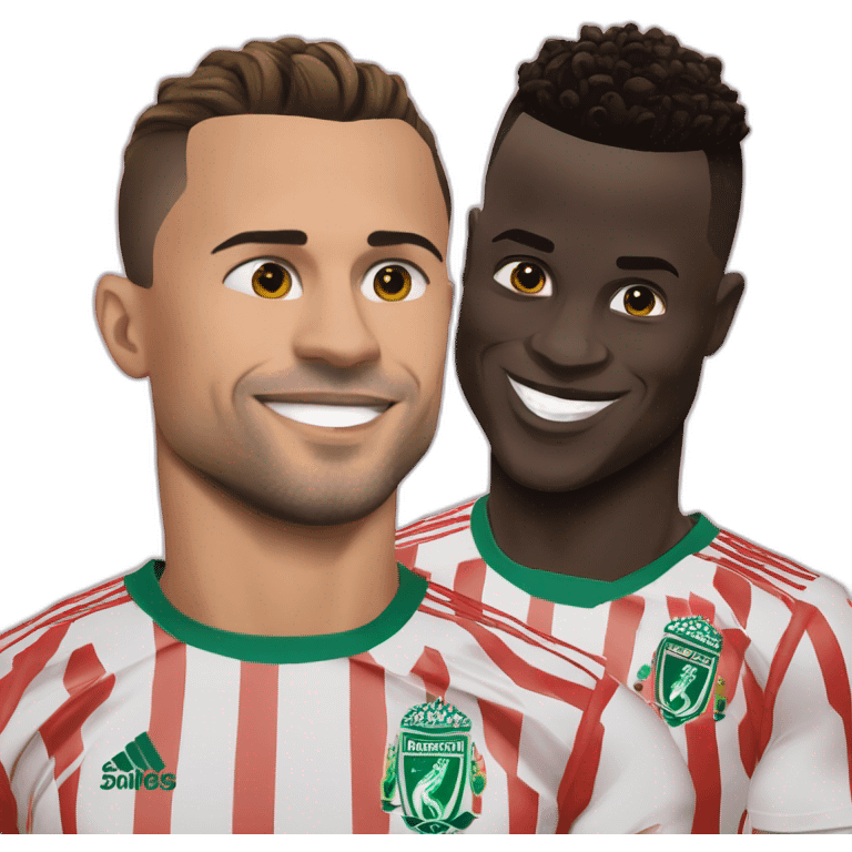 Sadio mane et Ronaldo emoji